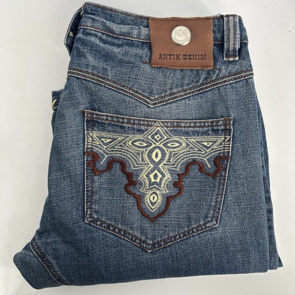 Jean ANTIK DENIM Femme Taille 28 – Bleu Délavé, Coupe Bootcut